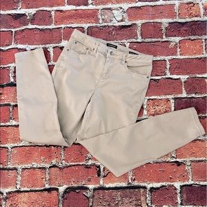 Ladies Needle & Cloth tan skinny jeans Sz 10.